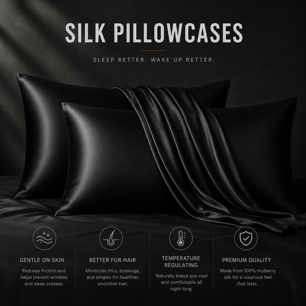 Silk Pillowcase (2 pc)